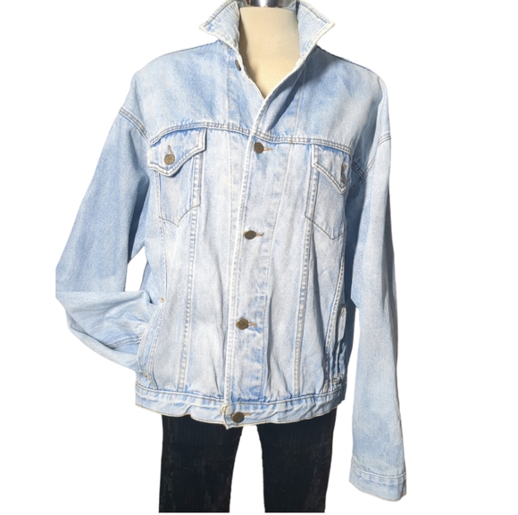 Top Line Looney Tunes Blue Denim Embroidery Back Size XL - Picture 9 of 16